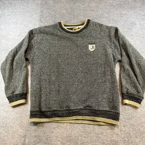 Renegade Club Men Alaska Eagle Sweater Grey Vintage Gorpcore Large USA Made
